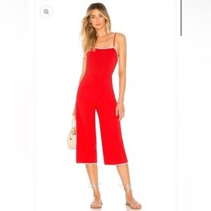 Tularosa Isabeli Jumpsuit in Bright Red Size XS
